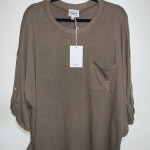 Andree Taupe Long Sleeve Women's Top